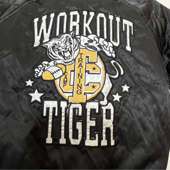 Dolce & Gabbana Baby Black Quilted Puffer Jacket Tiger Size 2 - Picture 3 of 15